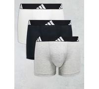 Boxer Active Flex Cotton (Confezione da 3) White / Medium Grey Heather / Black 2XL