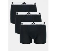 adidas Trunk (3pk) -Active Flex Cotton Intimo, 006 Nero, XL (Pacco da 3) Uomo