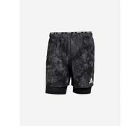 adidas - Adi365 Spray Dye 2in1 Shorts - Pantaloncini da running XL nero/grigio