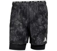 adidas - Adi365 Spray Dye 2in1 Shorts - Pantaloncini da running L nero/grigio