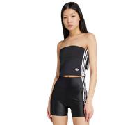 Adidas Adicolor 3-stripes Tube Top Donna - Magliette Nero - Taglia 42 - Poly Mesh