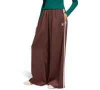 Adidas Adicolor Satin Wide Leg Track Joggers Donna - Pantaloni Marrone - One Size - Poly Mesh Brown One Size