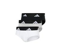 Adidas Slip Active Flex Cotton – Confezione da 3 – Bianco/Grigio medio/Nero – Taglia S
