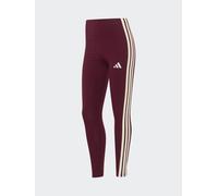 adidas Adidas Must-have - Leggings in cotone con 3 strisce rosso