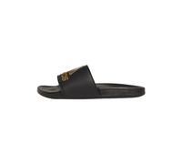 adidas Adilette Comfort Slides, Sandali a Ciabatta Unisex - Adulto, Core Black Gold Metallic Core Black, 46 EU