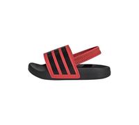 adidas Adilette ESTRAP Slides Infants, Diapositive Unisex-Bimbi 0-24, Bright Red/Core Black/Core Black, 23 EU