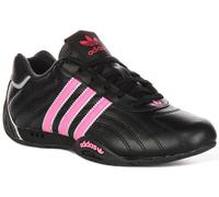 Adidas Adiracer Lo In Pelle Nera Rosa Scarpe Da Donna Lace Up UK 3 - 8
