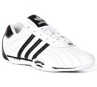 Adidas Adiracer Lo Pelle Core con Lacci Donna Ginnastica IN Bianco Nero UK 3 - 7