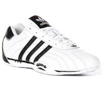 Adidas Adiracer Lo Pelle Core con Lacci Donna Ginnastica IN Bianco Nero UK 3 - 7