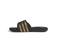 adidas Adissage Slides, Diapositive Unisex-Adulto, Core Black/Gold Metallic/Core Black, 47 EU