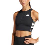 Adidas Adizero Running Gel Pocket Crop Sports Top Nero L Donna
