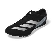 adidas Adizero Distancestar - Sneaker unisex per adulti, Black Zero Metallico Bianco, 46 EU
