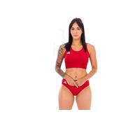 Adidas Adizero Essentials Crop Sports Top Rosso M Donna