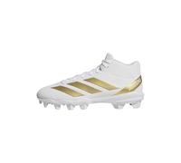 Adidas Adizero Impact Spark Mid Top Sneaker da Uomo, Bianco/Oro Metallico/Bianco, 16
