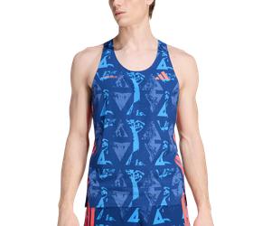 adidas Adizero Labrum Canotte e Top S Azzurro