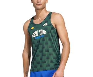 adidas Adizero New York City Canotte e Top L Verde