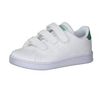 adidas Advantage C, Scarpe da Tennis, Bianco (Ftwr White/Green/Grey Two F17), 35 EU