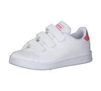 Adidas Advantage C, Scarpe da Tennis, Bianco (Ftwr White/Real Pink S18/Ftwr White), 33 EU