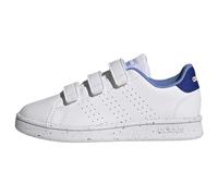 adidas Advantage Lifestyle Court Hook-And-Loop Shoes, Scarpe da Tennis, Cloud White/Cloud White/Blue Fusion, 34 EU