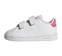 adidas Advantage Lifestyle Court Two Hook-And-Loop Shoes, Scarpe da Tennis Unisex-Bambini, Cloud White/Pulse Magenta/Quartz, 27 EU