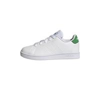 adidas Advantage, Sneakers Unisex - Bambini, Bianco (Ftwr White/Green/Core Black), 36 2/3 EU