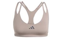 Adidas Aeroimpact Luxe Training Low Impact Sports Bra Beige M / AB Donna