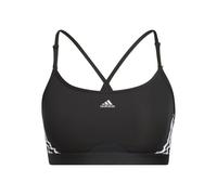ADIDAS SPORTSWEAR Reggiseno sportivo 'Aeroreact Light-Support 3-Stripes' nero / bianco, Taglia XXS