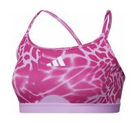 adidas Aeroreact Training 3 Stripes W - reggiseno sportivo basso sostegno - donna 40AB Pink woman Recycled Polyester,Recycled Materials,Aeroready