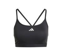 adidas Donna AeroReact Training 3Stripes Bra, Black, XS