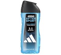 adidas, After Sport Gel Doccia Bagnoschiuma 3 in 1 per Corpo, Capelli e Viso, Formula Vegana, 250ml