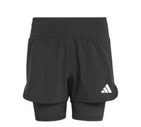 adidas ALL SPORTS PACER NXT 2IN1 SHORTS, boxer bambino Bambina, Black/White,