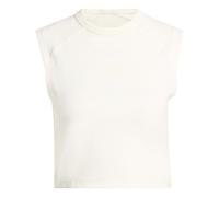 adidas All SZN Rib Tank-Top Canottiera Donna in bianco