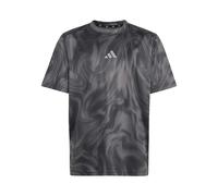 adidas Unisex - Bambini e Ragazzi Sport Icons all-Over Graphic Shirt, Grey Five/Black/Grey Three, 7-8 Years