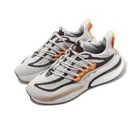 adidas AlphaBoost V1 Cloud White Pure Grey Orange Men Road Running Shoes IE9670