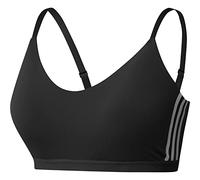 Adidas AM 3S Bra PS, Reggiseno da Allenamento - Supporto Leggero Donne, Black/White, 4X