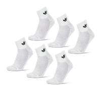 Adidas Ankle 6 Pack Unisex - Calze Bianco - Taglia 43-45 White 43-45