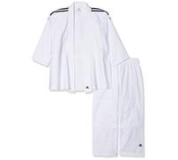 Adidas Anzug Judo Uniform Club- Kimono da Judo, Brillante Nero/Bianco, 130