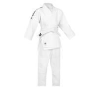 Adidas Anzug Judo Uniform Club- Kimono da Judo, Brillante Nero/Bianco, 140
