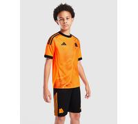 AS Roma 25/26 Short da trasferta bambino Black / Crew Orange 15-16A