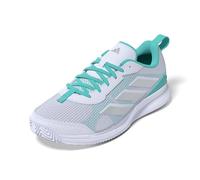 adidas Avaflash Low Tennis Shoes, Scarpe Donna, Cloud White/Silver Metallic/Flash Aqua, 44 2/3 EU