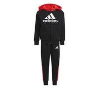 adidas Baby Lk Logo Fl Set Tuta, nero/rosso, 2 Years