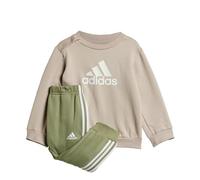 adidas Badge Of Sport Youth/Baby Jogger Set sportivo unisex bambino (confezione da 1), Wonder Beige White, 18-24 mesi