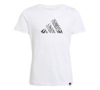 adidas Bambina Climacool Animal Training Slim Graphic T-Shirt Junior Girls, White, 14-15 Years