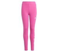 adidas Bambina Essentials Linear Logo Cotton Tights, semi lucid fuchsia/clear pink, 9-10 Years