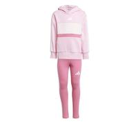 adidas Bambina SEASONAL ESSENTIALS TIBERIO 3 STRIPES FLEECE LEGGINGS SET, true pink/white/clear pink, 5-6 Years