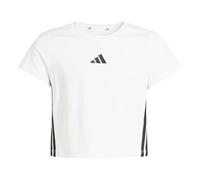 adidas Fille Essentials Logo T-Shirt, White/Black, 11-12 Years