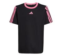 Adidas Fille Essentials T-Shirt, Black/Pink Fusion, 9-10 Years