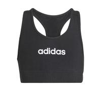 adidas Bambina Essentials Bra Top, Black/White, 9-10 Years