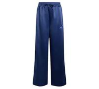 adidas Bambine e Ragazze Satin Wide Leg Pants, Dark Blue/Dual Indigo, 14-15 Years