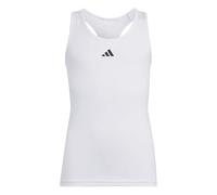 adidas Bambine e Ragazze Techfit Tank Shirt, White/Black, 14-15 Years